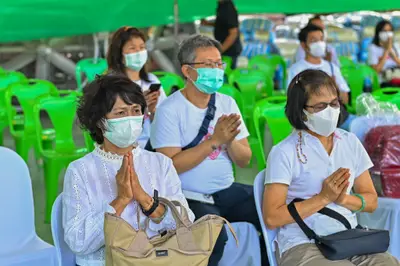 ประมวลภาพพิธีอัญเชิญพระประธานขึ้นประดิษฐาน วัดจุฬามณี ปี ๒๕๖๕