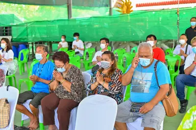 ประมวลภาพพิธีอัญเชิญพระประธานขึ้นประดิษฐาน วัดจุฬามณี ปี ๒๕๖๕