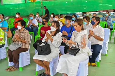 ประมวลภาพพิธีอัญเชิญพระประธานขึ้นประดิษฐาน วัดจุฬามณี ปี ๒๕๖๕