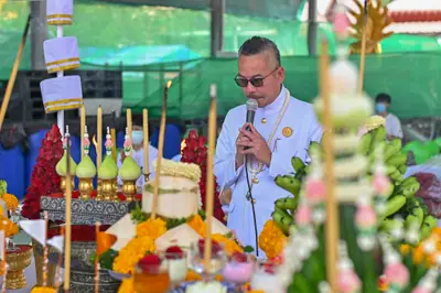 ประมวลภาพพิธีอัญเชิญพระประธานขึ้นประดิษฐาน วัดจุฬามณี ปี ๒๕๖๕