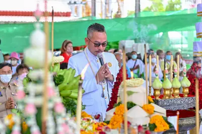 ประมวลภาพพิธีอัญเชิญพระประธานขึ้นประดิษฐาน วัดจุฬามณี ปี ๒๕๖๕