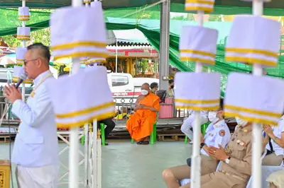 ประมวลภาพพิธีอัญเชิญพระประธานขึ้นประดิษฐาน วัดจุฬามณี ปี ๒๕๖๕