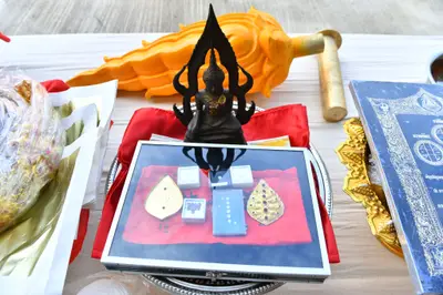 ประมวลภาพพิธีอัญเชิญพระประธานขึ้นประดิษฐาน วัดจุฬามณี ปี ๒๕๖๕