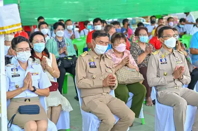 ประมวลภาพพิธีอัญเชิญพระประธานขึ้นประดิษฐาน วัดจุฬามณี ปี ๒๕๖๕