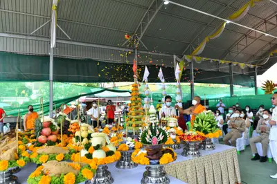ประมวลภาพพิธีอัญเชิญพระประธานขึ้นประดิษฐาน วัดจุฬามณี ปี ๒๕๖๕