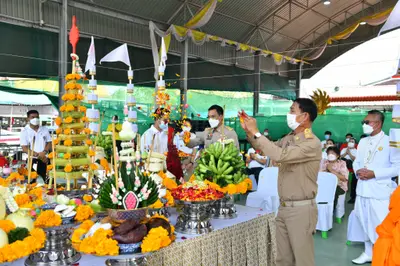 ประมวลภาพพิธีอัญเชิญพระประธานขึ้นประดิษฐาน วัดจุฬามณี ปี ๒๕๖๕