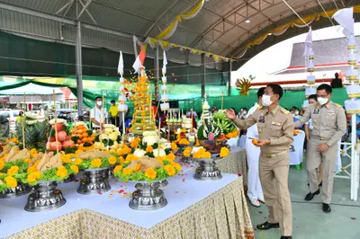 ประมวลภาพพิธีอัญเชิญพระประธานขึ้นประดิษฐาน วัดจุฬามณี ปี ๒๕๖๕