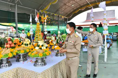 ประมวลภาพพิธีอัญเชิญพระประธานขึ้นประดิษฐาน วัดจุฬามณี ปี ๒๕๖๕