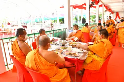 ประมวลภาพพิธีอัญเชิญพระประธานขึ้นประดิษฐาน วัดจุฬามณี ปี ๒๕๖๕