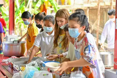 ประมวลภาพพิธีอัญเชิญพระประธานขึ้นประดิษฐาน วัดจุฬามณี ปี ๒๕๖๕