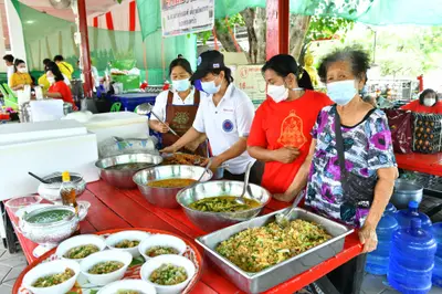 ประมวลภาพพิธีอัญเชิญพระประธานขึ้นประดิษฐาน วัดจุฬามณี ปี ๒๕๖๕