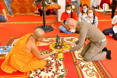 ประมวลภาพพิธีอัญเชิญพระประธานขึ้นประดิษฐาน วัดจุฬามณี ปี ๒๕๖๕