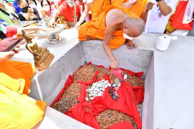 ประมวลภาพพิธีอัญเชิญพระประธานขึ้นประดิษฐาน วัดจุฬามณี ปี ๒๕๖๕