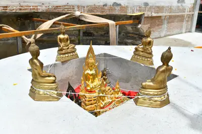 ประมวลภาพพิธีอัญเชิญพระประธานขึ้นประดิษฐาน วัดจุฬามณี ปี ๒๕๖๕