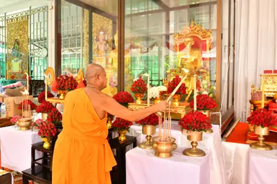 ประมวลภาพพิธีอัญเชิญพระประธานขึ้นประดิษฐาน วัดจุฬามณี ปี ๒๕๖๕