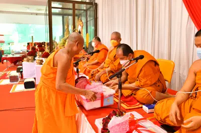 ประมวลภาพพิธีอัญเชิญพระประธานขึ้นประดิษฐาน วัดจุฬามณี ปี ๒๕๖๕