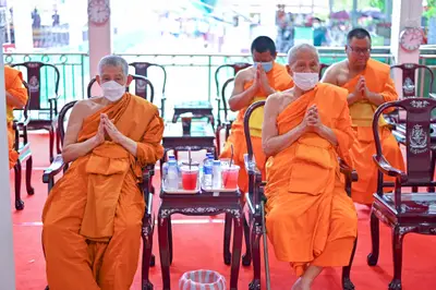 ประมวลภาพพิธีอัญเชิญพระประธานขึ้นประดิษฐาน วัดจุฬามณี ปี ๒๕๖๕