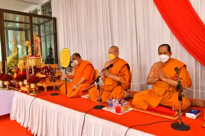ประมวลภาพพิธีอัญเชิญพระประธานขึ้นประดิษฐาน วัดจุฬามณี ปี ๒๕๖๕