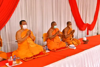 ประมวลภาพพิธีอัญเชิญพระประธานขึ้นประดิษฐาน วัดจุฬามณี ปี ๒๕๖๕