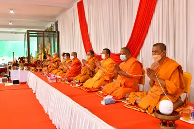 ประมวลภาพพิธีอัญเชิญพระประธานขึ้นประดิษฐาน วัดจุฬามณี ปี ๒๕๖๕