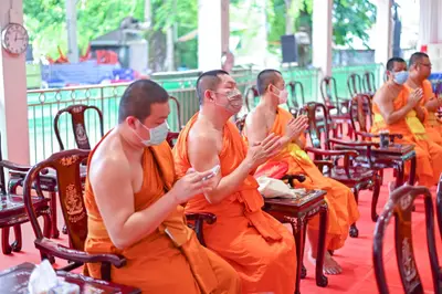 ประมวลภาพพิธีอัญเชิญพระประธานขึ้นประดิษฐาน วัดจุฬามณี ปี ๒๕๖๕