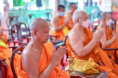 ประมวลภาพพิธีอัญเชิญพระประธานขึ้นประดิษฐาน วัดจุฬามณี ปี ๒๕๖๕