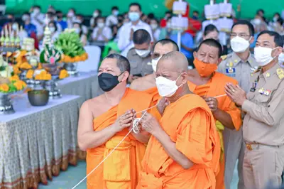 ประมวลภาพพิธีอัญเชิญพระประธานขึ้นประดิษฐาน วัดจุฬามณี ปี ๒๕๖๕