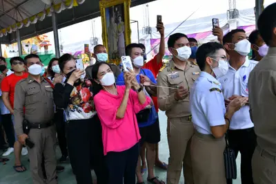 ประมวลภาพพิธีอัญเชิญพระประธานขึ้นประดิษฐาน วัดจุฬามณี ปี ๒๕๖๕