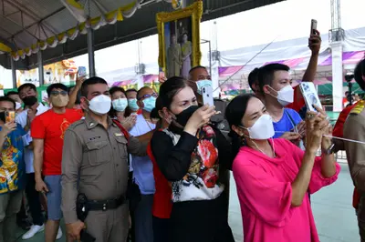 ประมวลภาพพิธีอัญเชิญพระประธานขึ้นประดิษฐาน วัดจุฬามณี ปี ๒๕๖๕