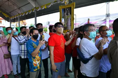 ประมวลภาพพิธีอัญเชิญพระประธานขึ้นประดิษฐาน วัดจุฬามณี ปี ๒๕๖๕