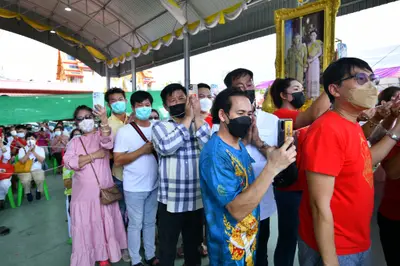 ประมวลภาพพิธีอัญเชิญพระประธานขึ้นประดิษฐาน วัดจุฬามณี ปี ๒๕๖๕