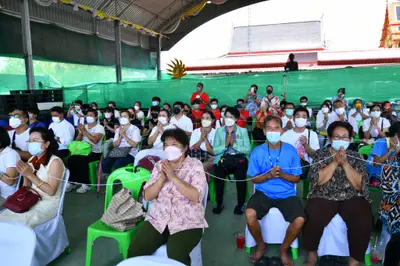 ประมวลภาพพิธีอัญเชิญพระประธานขึ้นประดิษฐาน วัดจุฬามณี ปี ๒๕๖๕