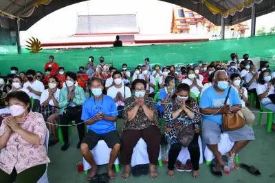 ประมวลภาพพิธีอัญเชิญพระประธานขึ้นประดิษฐาน วัดจุฬามณี ปี ๒๕๖๕