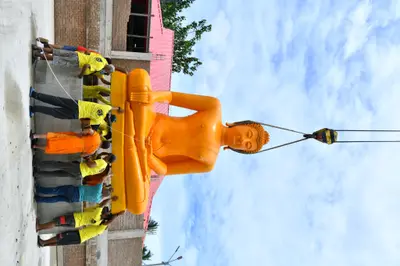 ประมวลภาพพิธีอัญเชิญพระประธานขึ้นประดิษฐาน วัดจุฬามณี ปี ๒๕๖๕