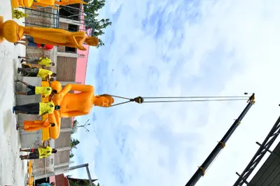 ประมวลภาพพิธีอัญเชิญพระประธานขึ้นประดิษฐาน วัดจุฬามณี ปี ๒๕๖๕
