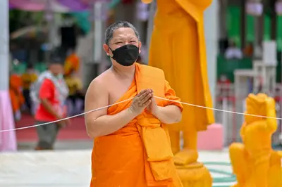 ประมวลภาพพิธีอัญเชิญพระประธานขึ้นประดิษฐาน วัดจุฬามณี ปี ๒๕๖๕