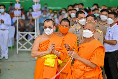 ประมวลภาพพิธีอัญเชิญพระประธานขึ้นประดิษฐาน วัดจุฬามณี ปี ๒๕๖๕