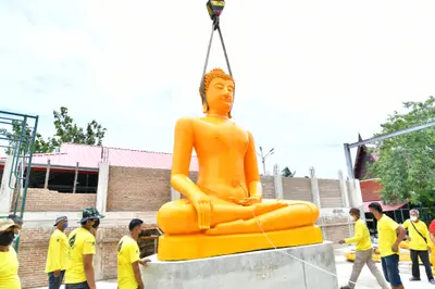 ประมวลภาพพิธีอัญเชิญพระประธานขึ้นประดิษฐาน วัดจุฬามณี ปี ๒๕๖๕