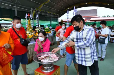 ประมวลภาพพิธีอัญเชิญพระประธานขึ้นประดิษฐาน วัดจุฬามณี ปี ๒๕๖๕