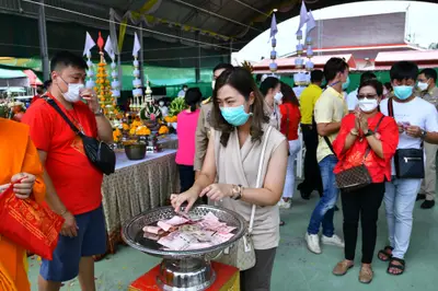 ประมวลภาพพิธีอัญเชิญพระประธานขึ้นประดิษฐาน วัดจุฬามณี ปี ๒๕๖๕