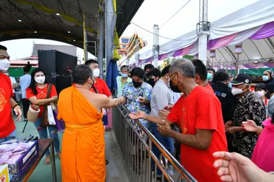 ประมวลภาพพิธีอัญเชิญพระประธานขึ้นประดิษฐาน วัดจุฬามณี ปี ๒๕๖๕