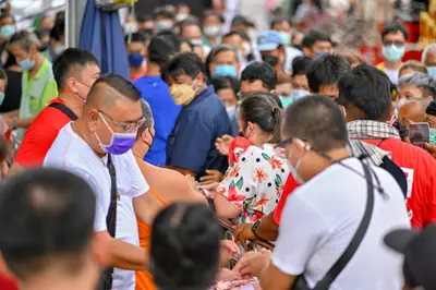 ประมวลภาพพิธีอัญเชิญพระประธานขึ้นประดิษฐาน วัดจุฬามณี ปี ๒๕๖๕