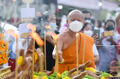 ประมวลภาพพิธีบวงสรวงสมโภช ครบ ๓๓ ปี วัดจุฬามณี ปี ๒๕๖๕