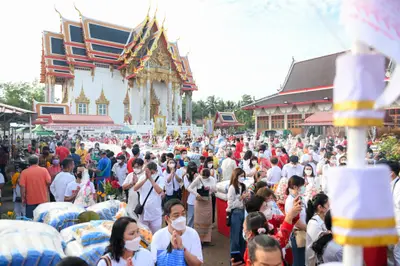 ประมวลภาพพิธีบวงสรวงสมโภช ครบ ๓๓ ปี วัดจุฬามณี ปี ๒๕๖๕