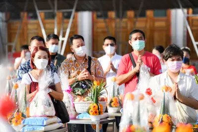 ประมวลภาพพิธีบวงสรวงสมโภช ครบ ๓๓ ปี วัดจุฬามณี ปี ๒๕๖๕