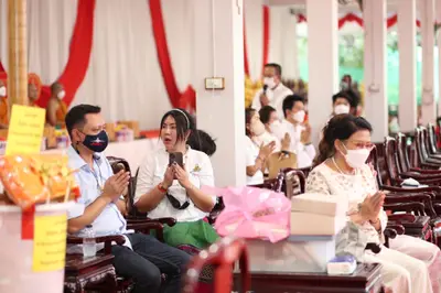 ประมวลภาพพิธีบวงสรวงสมโภช ครบ ๓๓ ปี วัดจุฬามณี ปี ๒๕๖๕