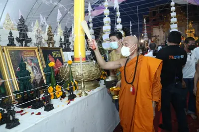 ประมวลภาพพิธีบวงสรวงสมโภช ครบ ๓๓ ปี วัดจุฬามณี ปี ๒๕๖๕