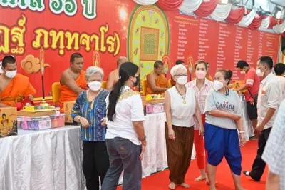 ประมวลภาพพิธีไหว้ครูและครอบครูบูรพาจารย์ วัดจุฬามณี ปี ๒๕๖๕