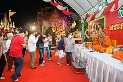 ประมวลภาพพิธีไหว้ครูและครอบครูบูรพาจารย์ วัดจุฬามณี ปี ๒๕๖๕