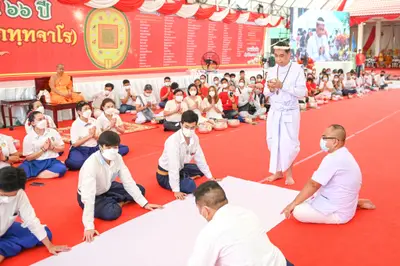 ประมวลภาพพิธีไหว้ครูและครอบครูบูรพาจารย์ วัดจุฬามณี ปี ๒๕๖๕